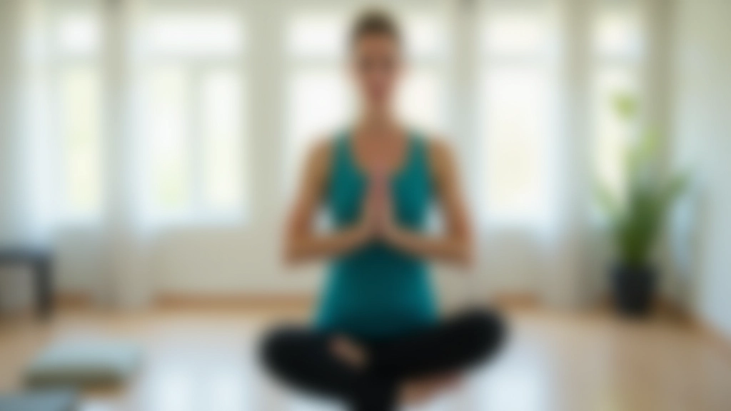 Two people in yoga class performing balance pose with arms extended, holding stability